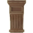 thumbnail image 2 of Ekena Millwork 7"W x 7 1/2"D x 13"H Fluted Wood Vintage Decor Corbel, Weathered Brown, 2 of 6
