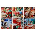 thumbnail image 1 of 8" Square Ceramic Trivet (Cats & Dogs) (Asstd) - Set of 6, 1 of 1