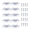 thumbnail image 1 of Soportes para barra de cortina BLESIY 10 piezas con esparcidor de tornillos y ganchos de pared, 1 of 8
