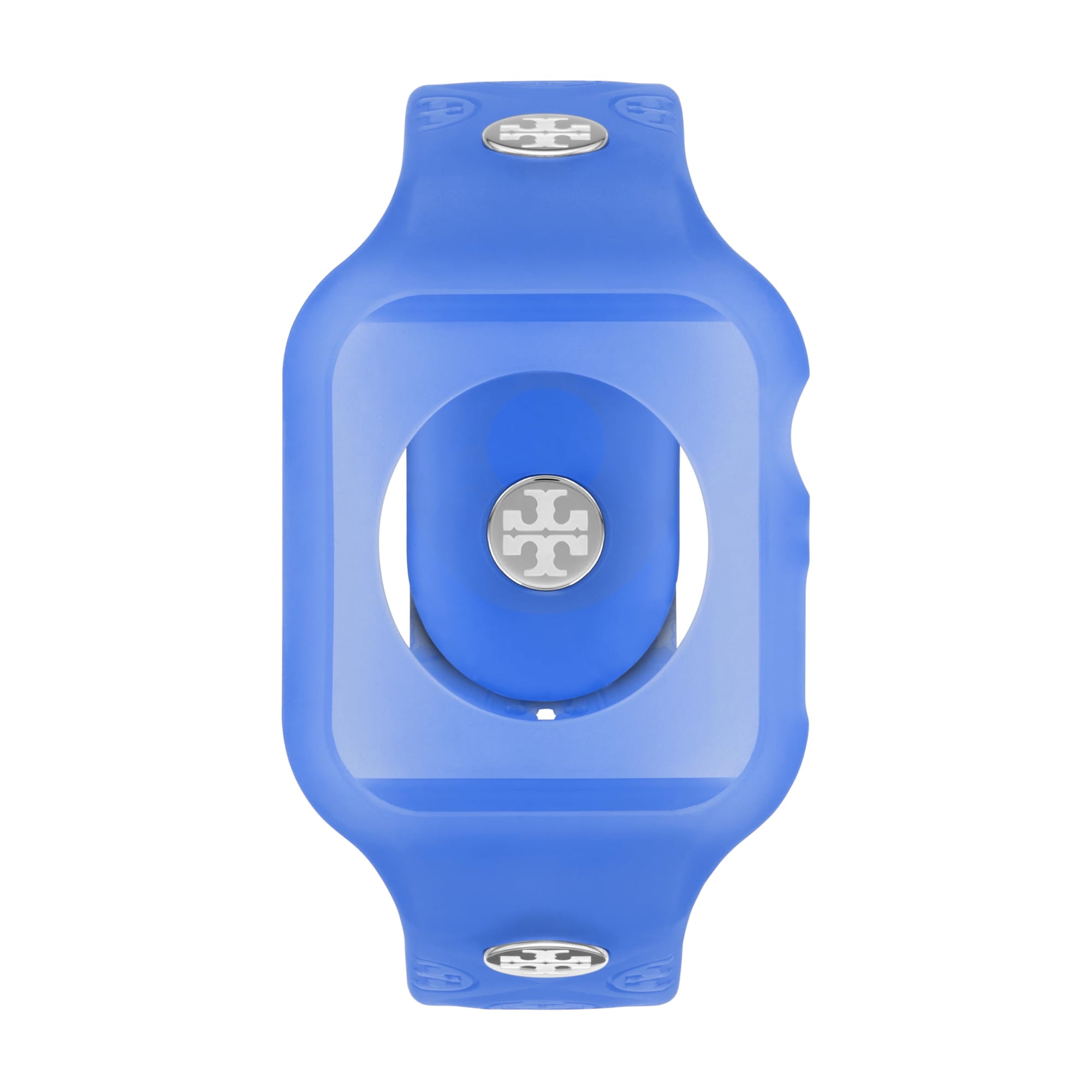 Tory Burch T Monogram TBS0118 Blue Silicone 41MM Apple Womens Watch Band