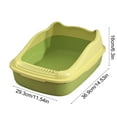 thumbnail image 3 of Nebwoak Open Top Cat Litter Box with Scoop, Large Anti-Tracking Senior/Kitten Friendly, Spacious Easy Clean Non-Slip Plastic Litter Tray, 3 of 6