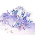 thumbnail image 1 of Tarjeta de felicitación 3D con forma de mariposa mágica desplegable para mujer, 1 of 8