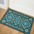 thumbnail image 2 of Bravado Indoor/Outdoor Blue Southwest 1'8" x 2'6" Non-Skid Accent Rug, 2 of 8