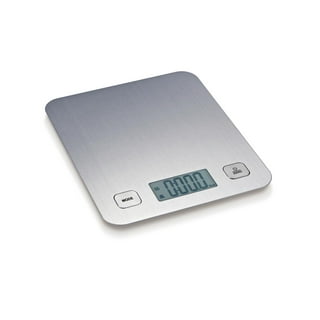 Mainstays Slim Digital Kitchen Scale, Food Scale with Tempered Glass  Platform, B