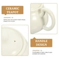 thumbnail image 3 of Ceramic Tea Pot White Teapot Pot Household Tearoom Ceramic Teaware, 3 of 8