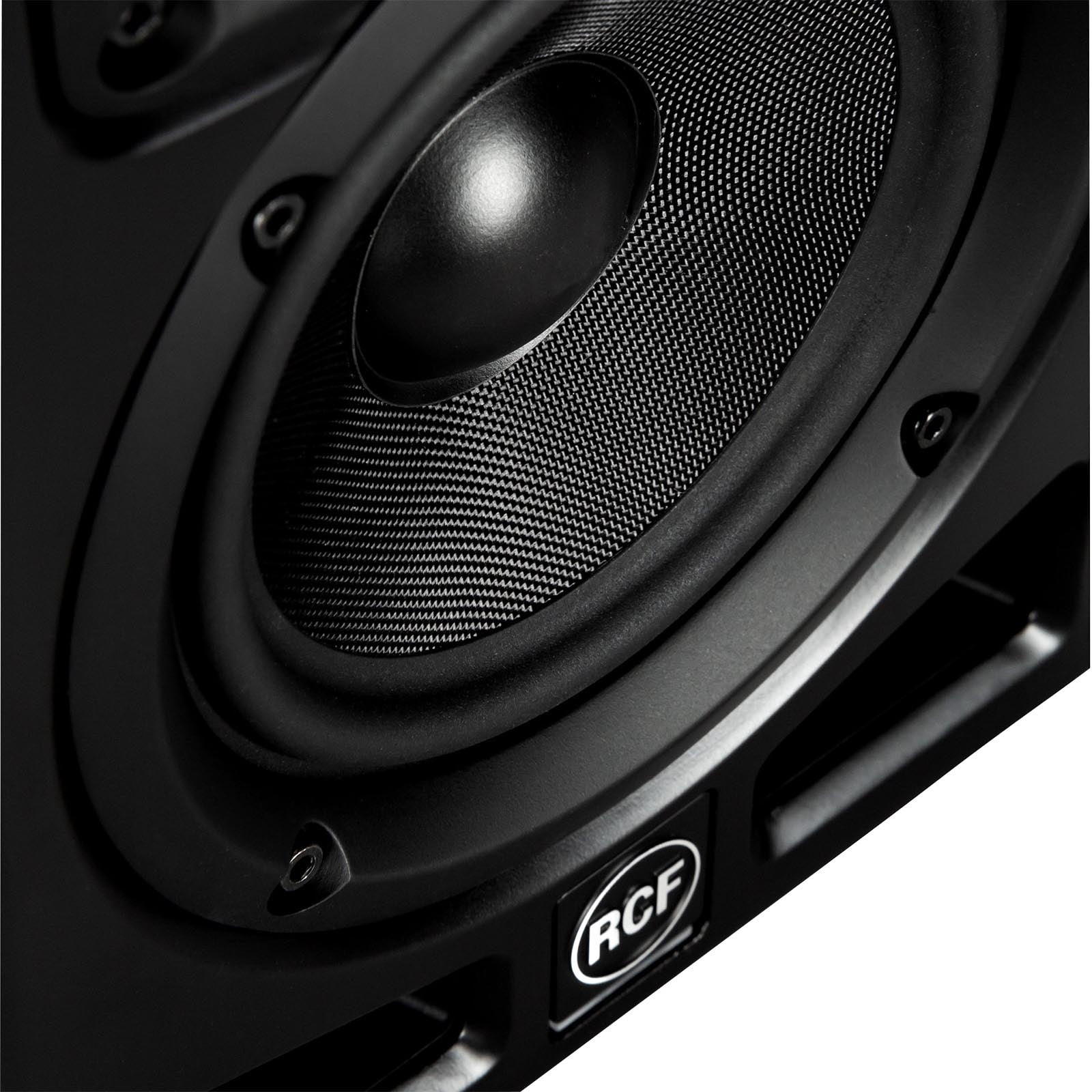 (2) RCF Ayra Six 6" Professional Active Two-Way Studio Monitors with Desktop Monitor Stands Package