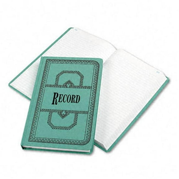 Boorum & Pease  Record/Account Book- Record Rule- Blue- 500 Pages- 12 1/8 x 7 5/8