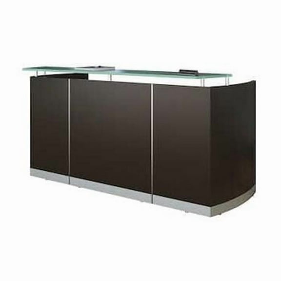 Mayline Medina Series 87" Reception Station in Mocha
