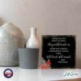 thumbnail image 6 of Lifesong Milestones Modern Memorial 6x6 Wooden Plaque Sign Those We Love Tabletop Family Home Decoration | Black, 6 of 8