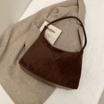 thumbnail image 3 of Bolso Hombro para Mujer Gamuza Sintética Elegante Hobo Con Correa Ajustable Otoño Invierno, 3 of 9
