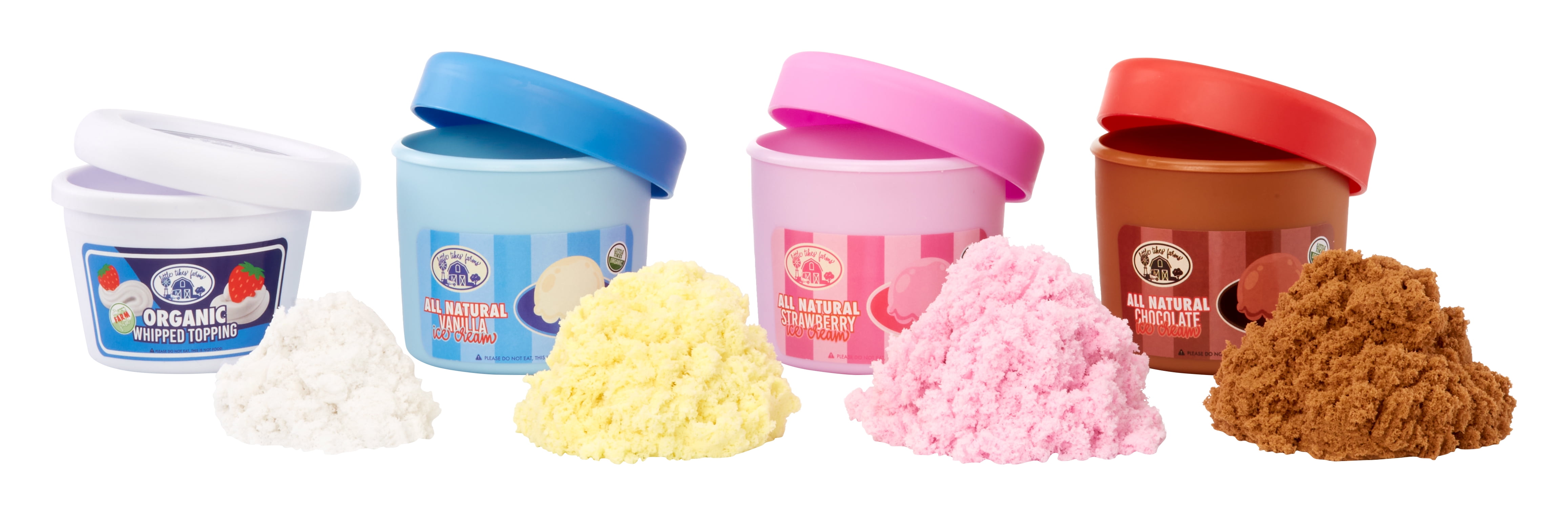 Little Tikes Creative Chefs Ice Cream Kit with Make-It Mix Play Sand, 20 Accessories, Realistic Pretend Play Set, Boys, Girls, Ages 3+