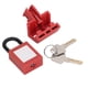 thumbnail image 1 of Circuit Breaker Lockout Double Pole Tagout Breaker Lock Device with Padlock for Electrical Switch, 1 of 5