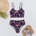 thumbnail image 6 of Womens Swimsuits Womens Bikini Floral Print Tankini Swimsuit Bikini Separates Two Piece Bathing With, 6 of 9