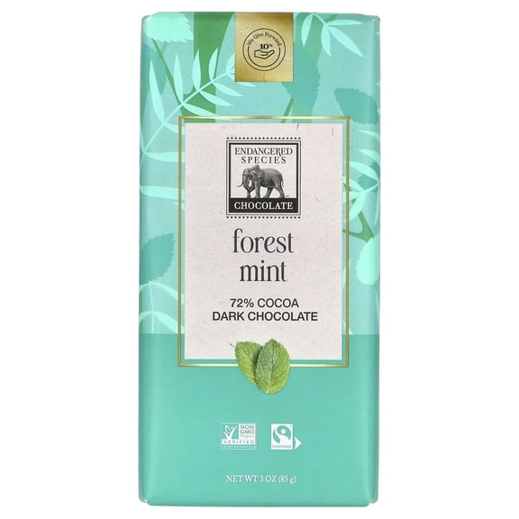 Endangered Species Chocolate Bar Rainforest, 3 Oz