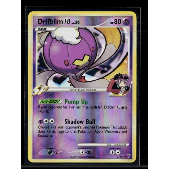 Pokemon 2013 Platinum Supreme Victors Drifblim FB Holo Rare #3/147