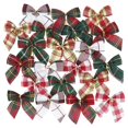 thumbnail image 3 of Mini lazos de Navidad para el hogar, adorno colgante para árbol de Navidad, corona artesanal de Papá Noel, decoraciones navideñas para el hogar, regalo de Año Nuevo, 20/10 piezas, 2024, 3 of 4