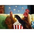 thumbnail image 2 of Heffernan, Lucia 14x11 Gold Ornate Wood Framed with Double Matting Museum Art Print Titled - Popcorn Chickens, 2 of 4