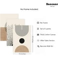 thumbnail image 2 of Mid Century Modern Wall Art Prints Boho Green poster Wall Decor Artwork Abstract Pictures Neutral Geometric Wall Art Minimalist Beige Painting Set of 3 for Living Room Bedroom, 2 of 6