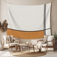 thumbnail image 2 of Orange, Tapestry for Bedroom Wall Hanging Tapestry, Modern Abstract Geometric Patchwork Stripes Art Ceiling Backdrop Tapestries Poster Blanket Wall Decor for Teens Room Living Room Dorm 59" x 90", 2 of 8