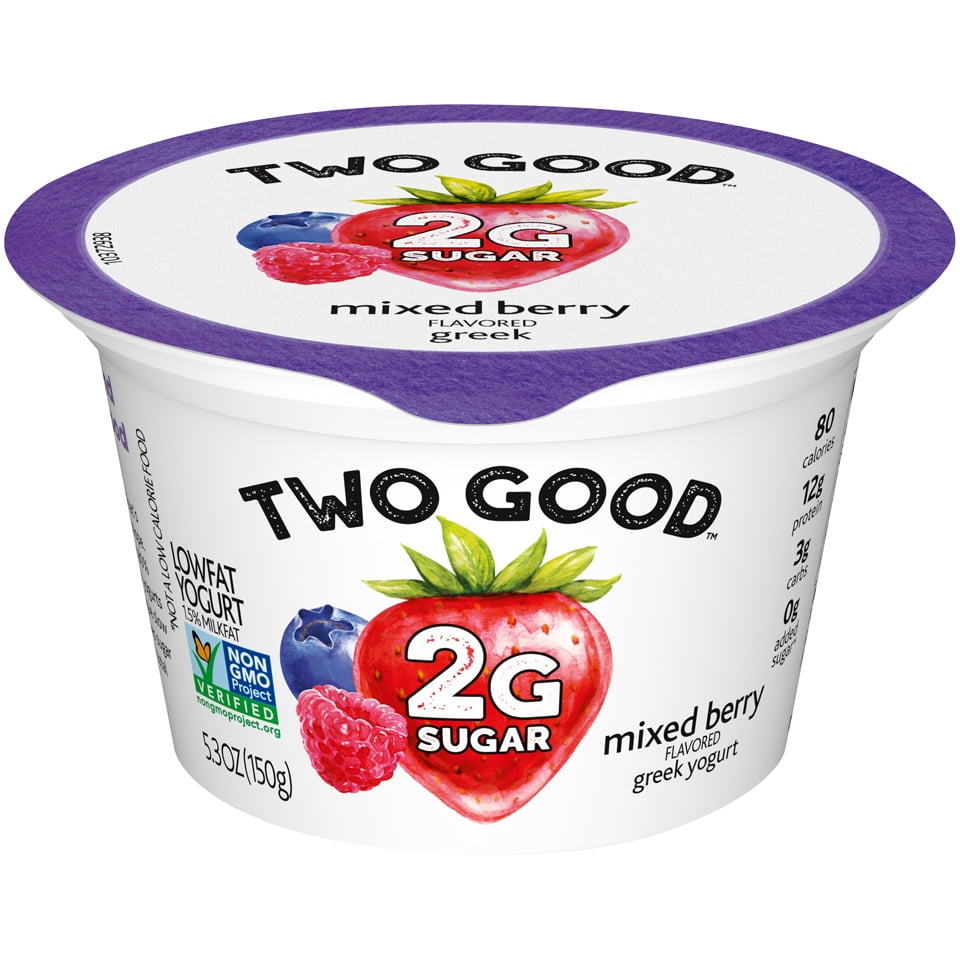 Two Good Mixed Berry Greek Yogurt 5.3 oz. Cup