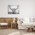 thumbnail image 2 of Joe Reynolds Highland Cow 40 in x 30 in Photography Canvas Art Print, by Stupell Home Décor, 2 of 7