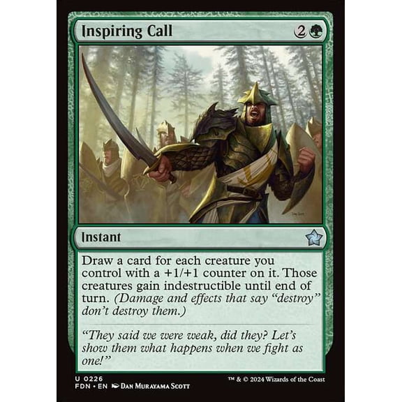 MtG Foundations Uncommon Inspiring Call #226