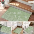 thumbnail image 5 of Sage Green Wildflowers Entryway Rug 2'x3'&nbsp; Non Slip Front Door Mats, Modern Floral Butterfly Plant Entrance Rugs Indoor Outdoor Carpet, Washable Floor Mats Small Area Rug for Bedroom Kitchen, 5 of 8