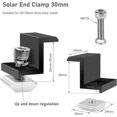 thumbnail image 3 of 10 Pack Solar Panel Brackets, 30mm End Clamp, Black, Solar Panel Fixing, Z Bracket, Adjustable Clamp, Solar Panel Bracket for Photovoltaic PV, 3 of 5