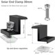 thumbnail image 3 of 10 Pack Solar Panel Brackets, 30mm End Clamp, Black, Solar Panel Fixing, Z Bracket, Adjustable Clamp, Solar Panel Bracket for Photovoltaic PV, 3 of 5