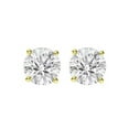 thumbnail image 2 of (0.15 carat) 14K Yellow Gold Round Diamond Stud Earrings in I3 Clarity, 2 of 5