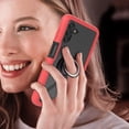 thumbnail image 4 of SaniMore Case for Samsung Galaxy A13 5G 6.5" 2021 Release, Rugged PC Backplane Shockproof TPU Bumper 360° Rotatng Ring/Kickstand Anti-drop Heavy Duty Protective Case For Samsung Galaxy A13 5G, Red, 4 of 5