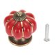 thumbnail image 5 of Manilla para Tirar Wdftyju Pomos de puerta de cerámica de calabaza vintage tirador rojo, 5 of 9