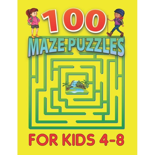 100 Maze Puzzles for Kids 4-8 : Maze Activity Book Workbook for Games, Puzzles, and Problem-Solving for kids, Preschool to Kindergarten, girls, boys ...