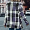 thumbnail image 4 of Pyhlmscde Women's Casual Long Sleeve Lightweight Fall Jacket Work Clothes, Womens Tops, Flannel Shirt Women 1, Flowy Tops for Women, 4 of 5