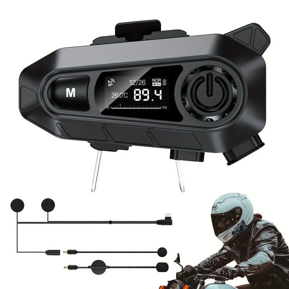 Wireless Motorcycle Helmet Headset A1
FM Radio | LED Digital Display | BT 5.3
Soft & Hard Mic | Noise - Cancelling | Hands - Free Call