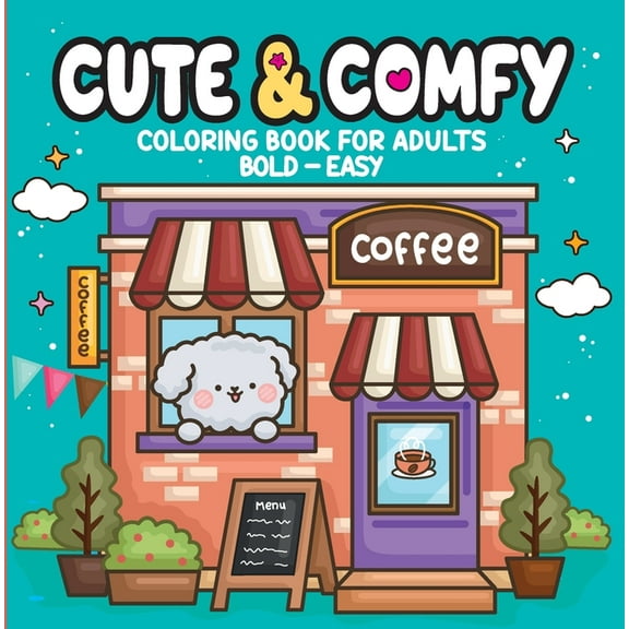 Cute & Comfy - Coloring Book for Adults, (Paperback)