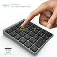 thumbnail image 5 of Bluetooth Number Pad Rechargeable 28 Keys Wireless Mini Numeric Keypad Numpad for Tablet Computer Black, 5 of 5