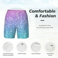 thumbnail image 5 of Balery Multicolor Glitter Mens Swim Trunks Swim Shorts for Men Quick Dry Inseam Beach Shorts with Compression Liner Pocket-Medium, 5 of 9