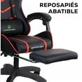 thumbnail image 2 of Silla Gamer Ergonomica Geekleaks Reclinable Con Altura Ajustable Rojo GNGC01, 2 of 2