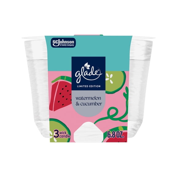 Glade Lto Candle Watermelon & Cucumber 6.8Oz