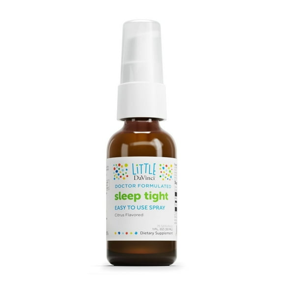 Little DaVinci Sleep Tight - Children's Melatonin Spray - Citrus Flavor - 75 Servings - 30 ml