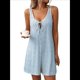 thumbnail image 1 of Pijama de una Pieza Sin Mangas con Estampado Floral Fresco para el Hogar, Color Azul , Talla S, 1 of 10