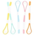 ITSELFER 5Pcs Tongue Cleaners Brushes for Adult Portable Tongue Scraper