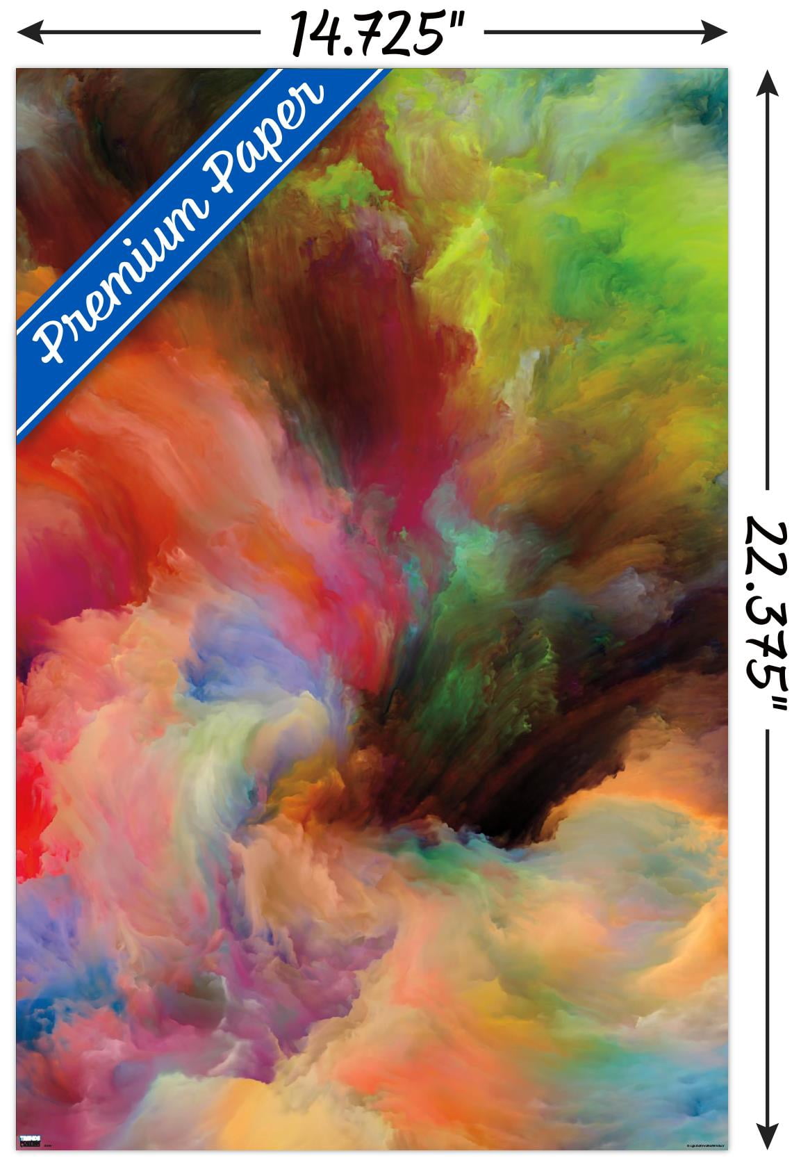 Paint Motion Imagination Wall Poster, 14.725" x 22.375"