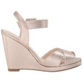 thumbnail image 6 of Touch Ups Womens Stormy Satin Peep Toe Casual Platform Sandals, 6 of 6