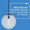 thumbnail image 2 of 1 Light Medium Orb Pendant-Black Finish-Clear Glass Color Hinkley Lighting 3744Bk, 2 of 4