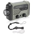 thumbnail image 1 of Radio de emergencia Solar con manivela, Radio AM FM con linterna, lámpara de mesa, Banco de energía, alarmas para alivio de emergencia al aire libre, 1 of 10