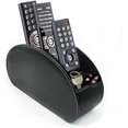 thumbnail image 3 of Organisateur de Télécommande en Cuir avec 5 Compartiments Spacieux (Noir+beige), 3 of 7