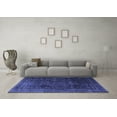 thumbnail image 3 of Ahgly Company Indoor Square Persian Blue Traditional Area Rugs, 4' Square, 3 of 4