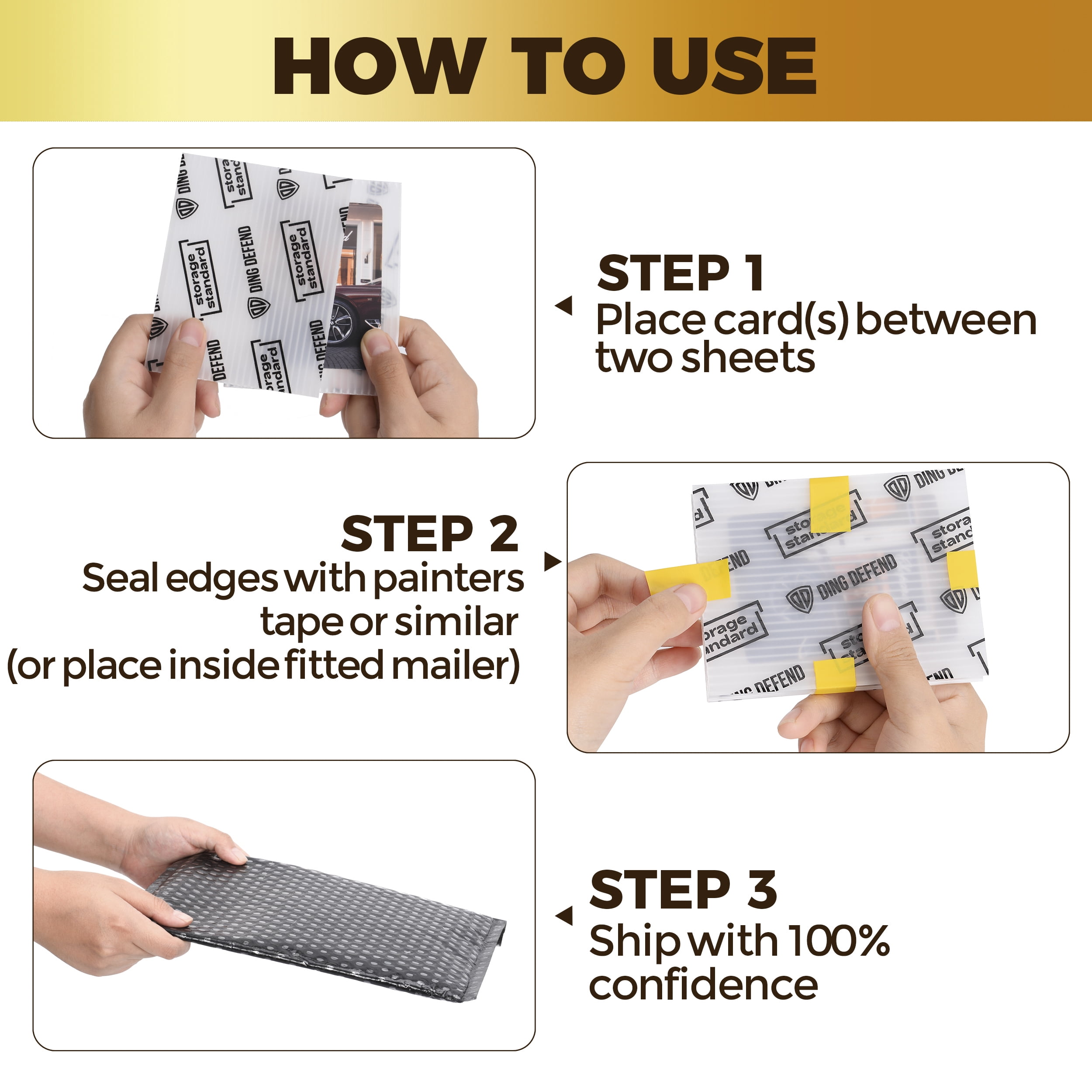 Storage Standard Trading Cards Protector Sleeves Shipping Protector Waterproof Card Holder 510 Pack